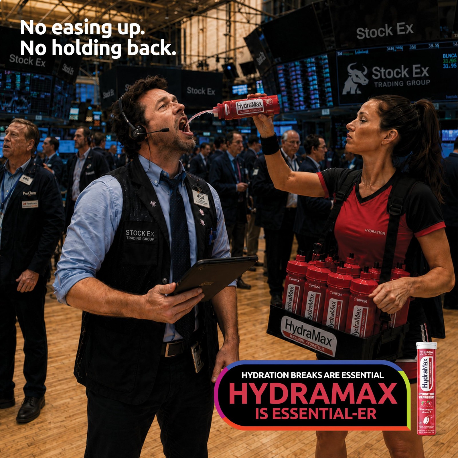 Upsa HydraMax Daily Electrolyte Hydration 16 Count (Pack of 3), Strawberry