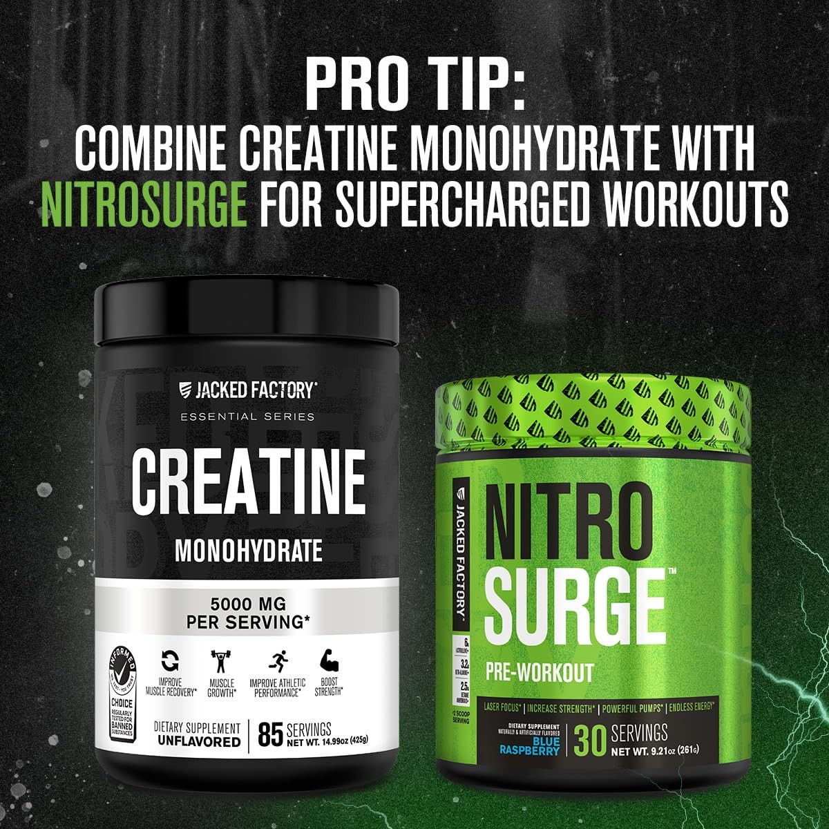 Creatine Monohydrate Powder 425g – 5g Daily Creatine Supplement for Men and W…