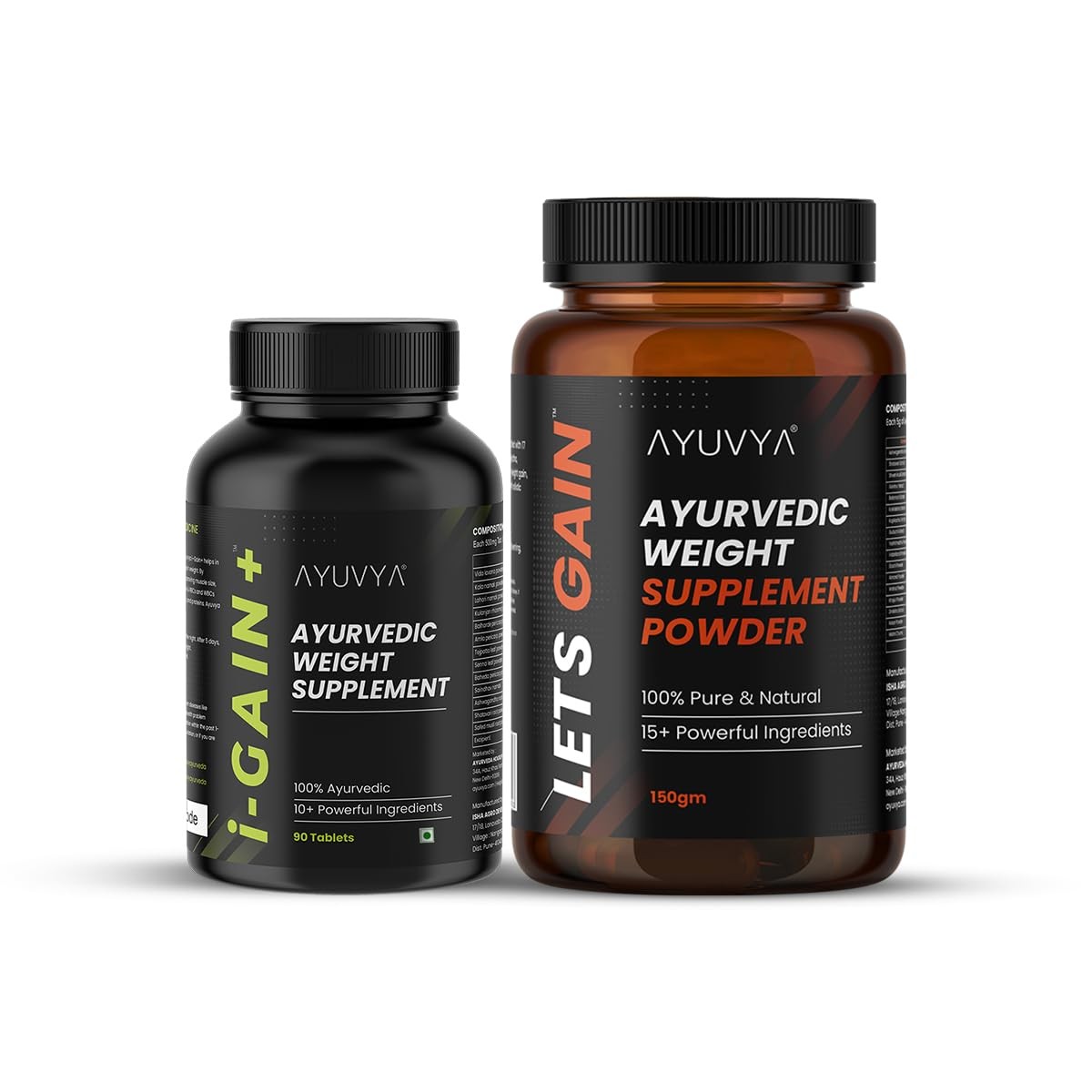 Ayuvya i-Gain+ Weight Gain Support Combo Appetite Booster