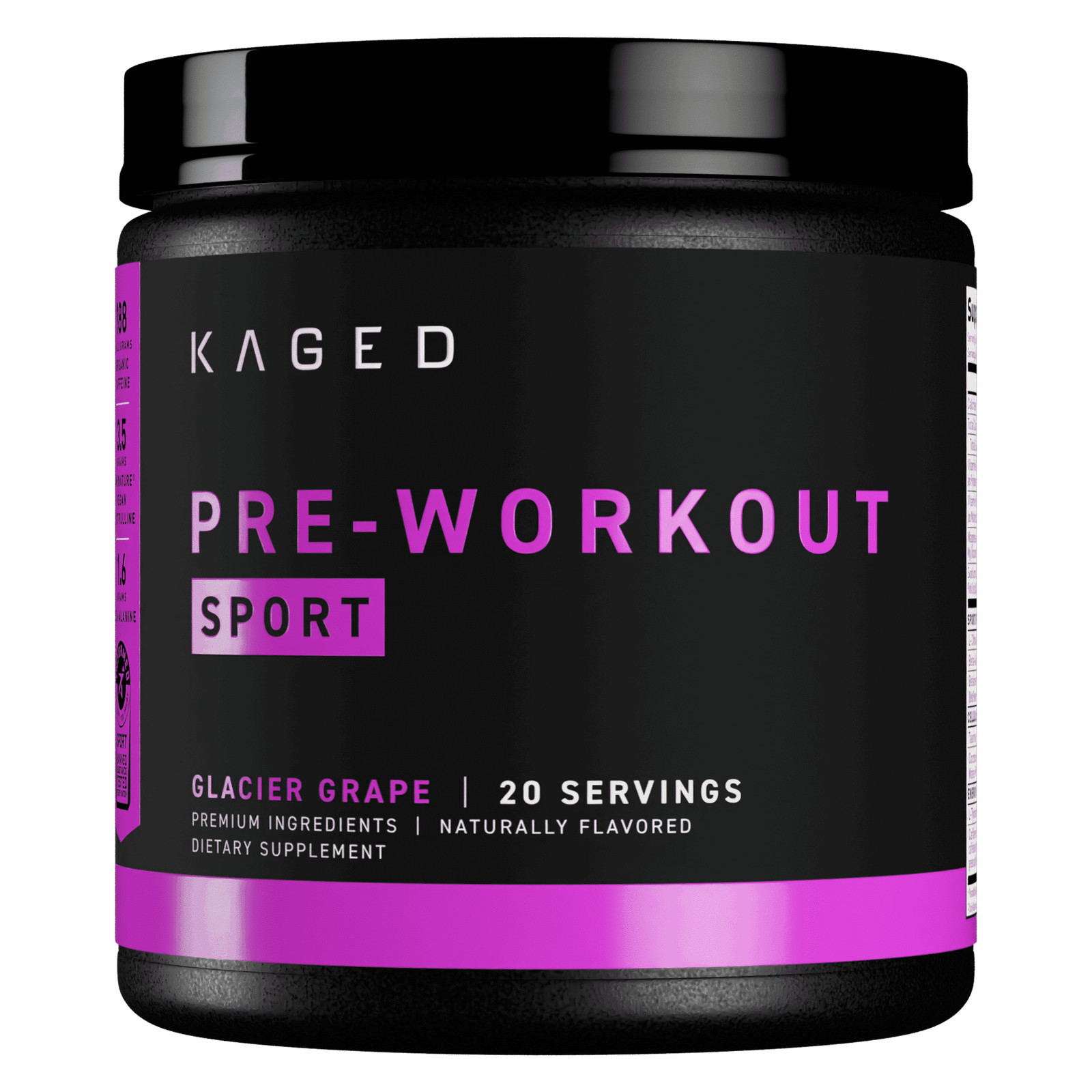 Pre- Sport Pre-Workout – Glacier Grape (9.38 Oz. / 20 Servings)