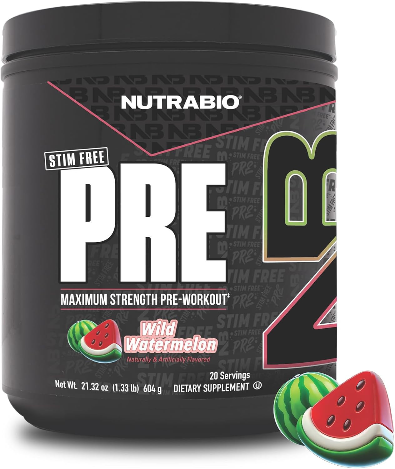 Stim-Free PRE Workout for Men, NEW Non Stim Preworkout | Laser Focus, Extreme Pu