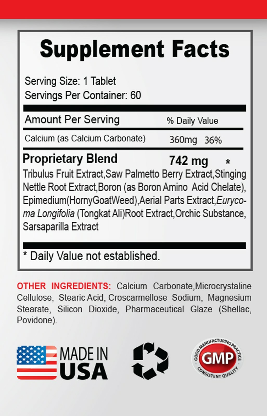 Epimedium – Testosterone Booster 742 – Male Aging Enhancment Pills 2B