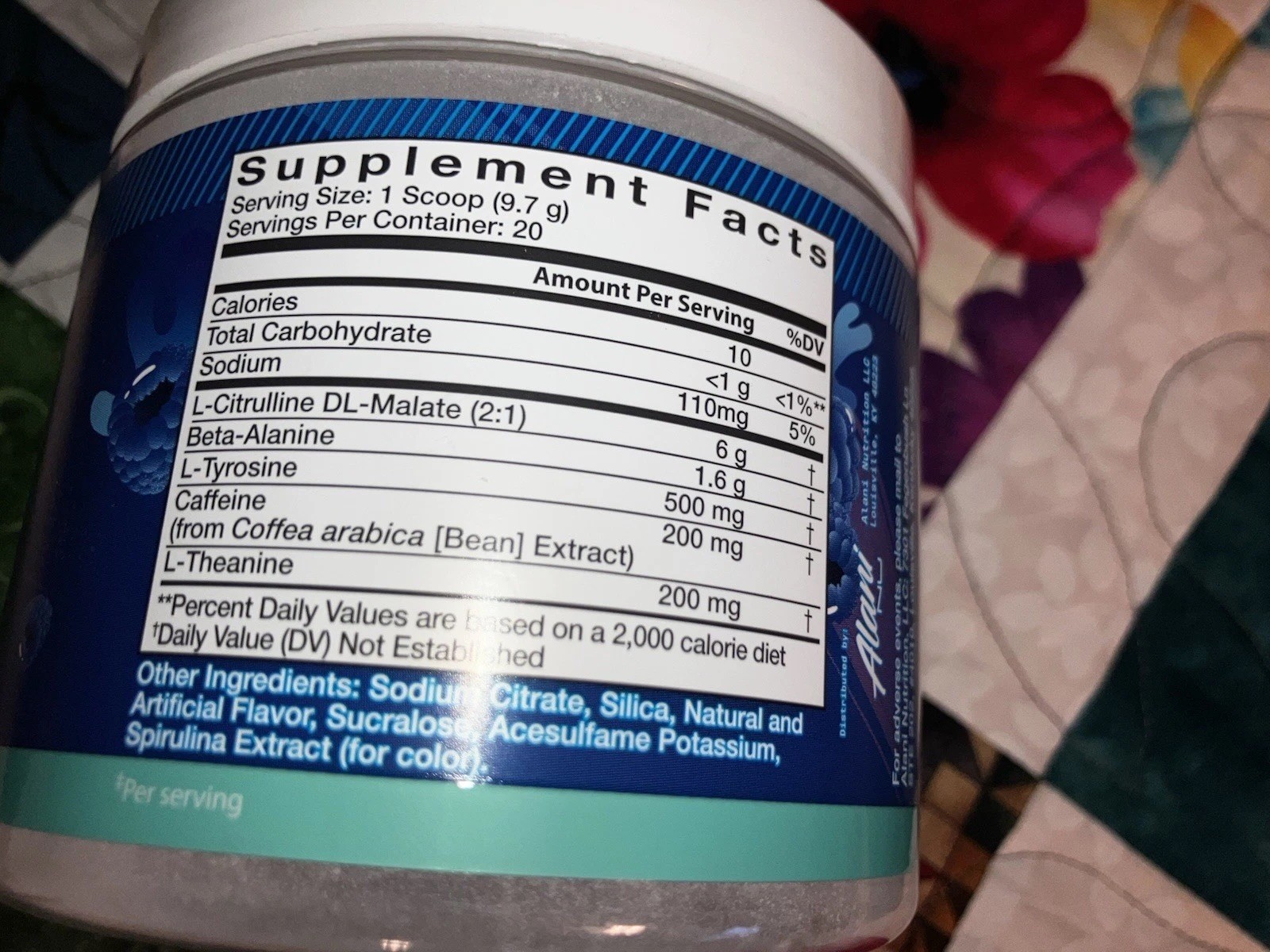 NEW Alani Nu Pre-Workout Powder Breezeberry Energy Endurance Pump 6.8 oz Ex 5/26