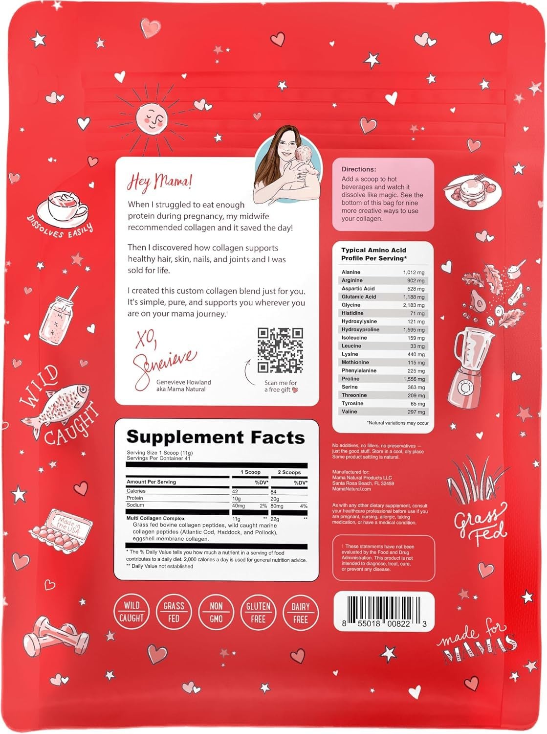Multi Collagen Protein Powder Type 1, 2, 3, 4, 5, 10 20 Servings (Pack of 1)