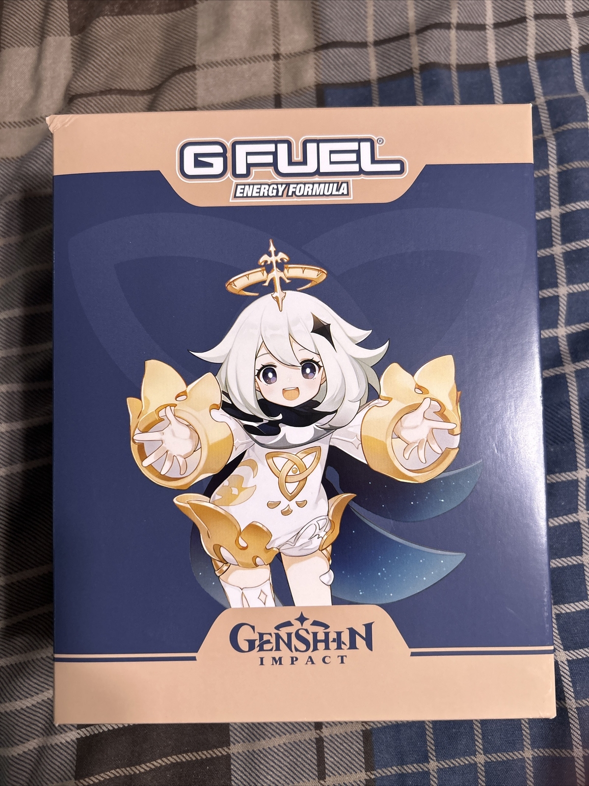 GFUEL Genshin Impact Paimon Traveler’s Ale Collector’s Box + Metal Shaker G FUEL