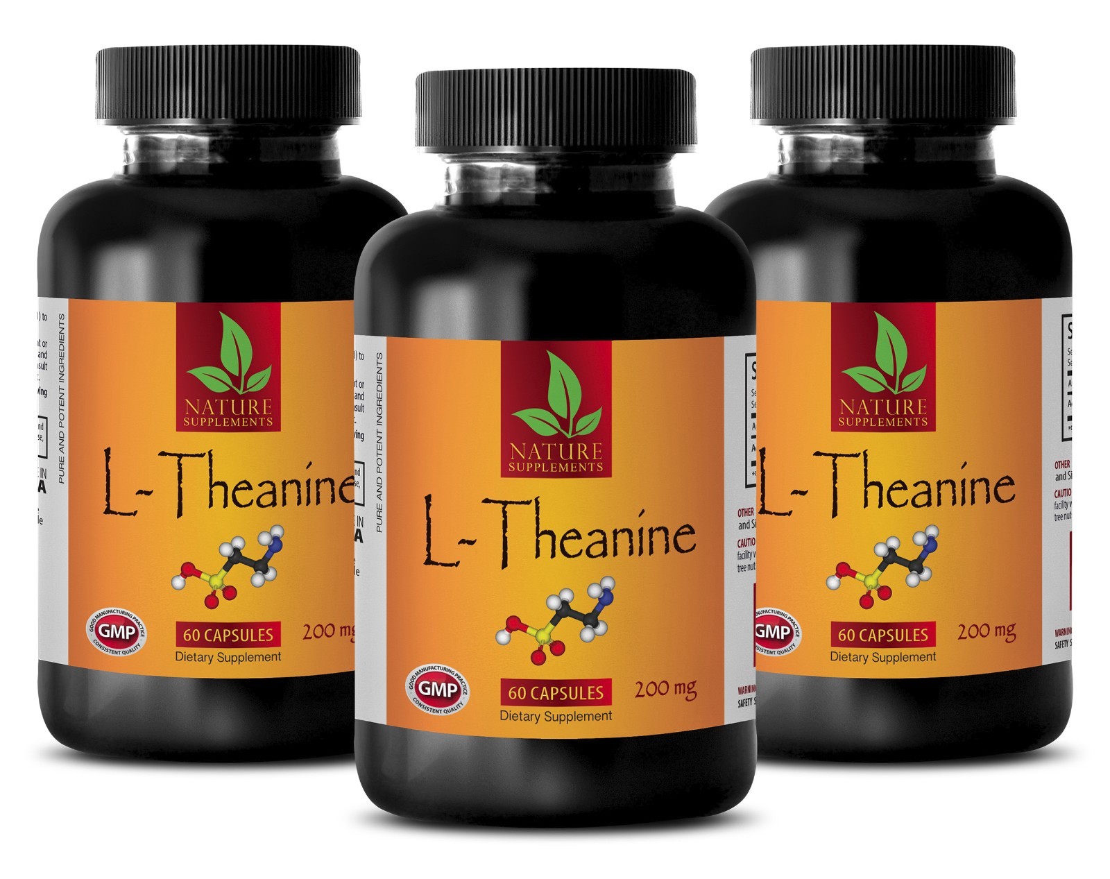 Increase Quality Of Sleep – L-THEANINE 200mg – L-Theanine Sleep Pills – 3 Bottle