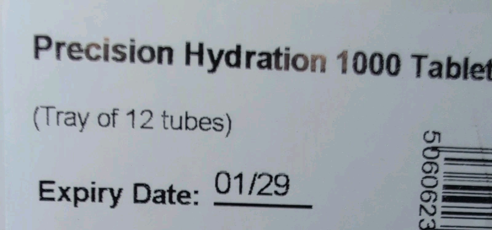 Precision Fuel and Hydration Tablets PH 1000 Mg Per Serving, Pack of 12 Tubes