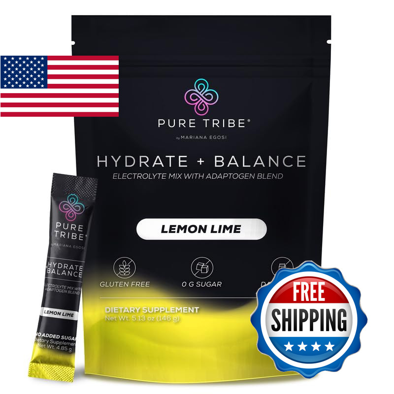Pure Tribe Instant Hydration Electrolytes Powder Packets Magnesium Salt Zero