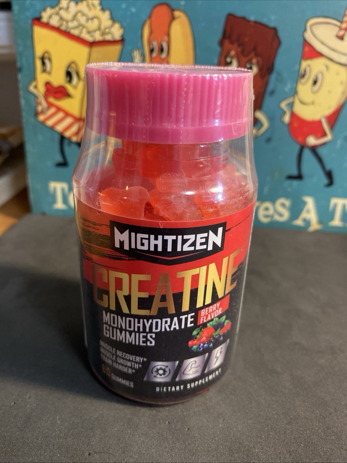 Mightizen Creatine Monohydrate Gummies Qty 60 Exp 6/27 Sealed