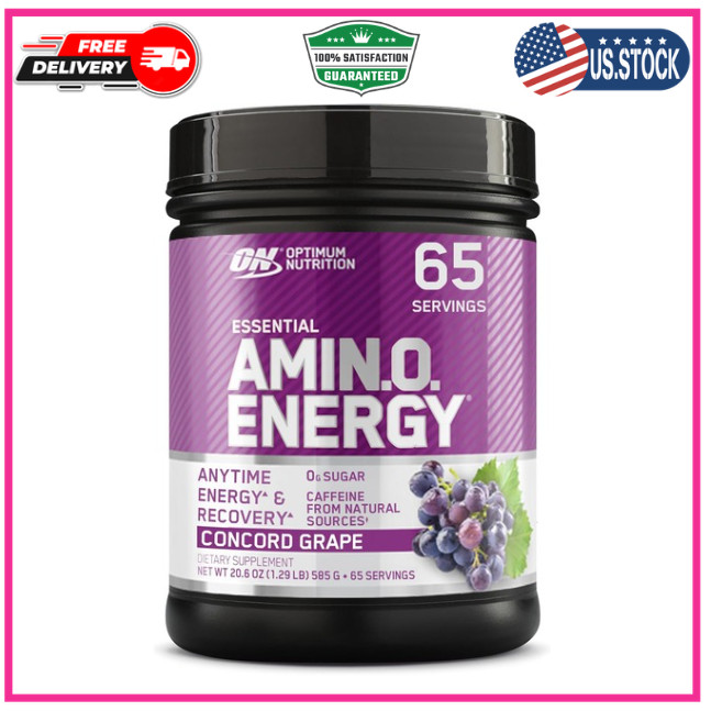 65 Servings Amino Energy-Pre Workout w/ Green Tea,BCAA,Amino Acids,Keto Friendly