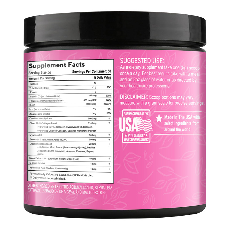 250g Creatine Monohydrate Powder Skin Hair Muscle Building Endurance Performance