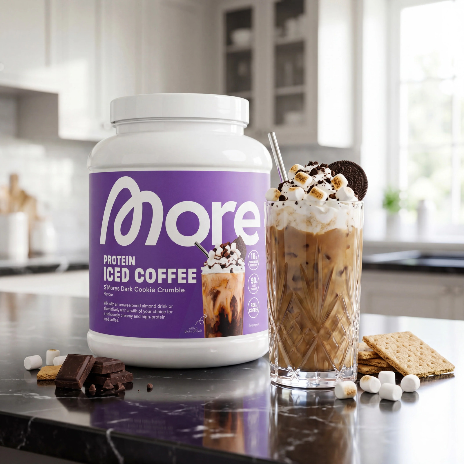More Nutrition Protein Iced Coffee – 14 Varieties | 500g / 2kg | NEW & BOXED