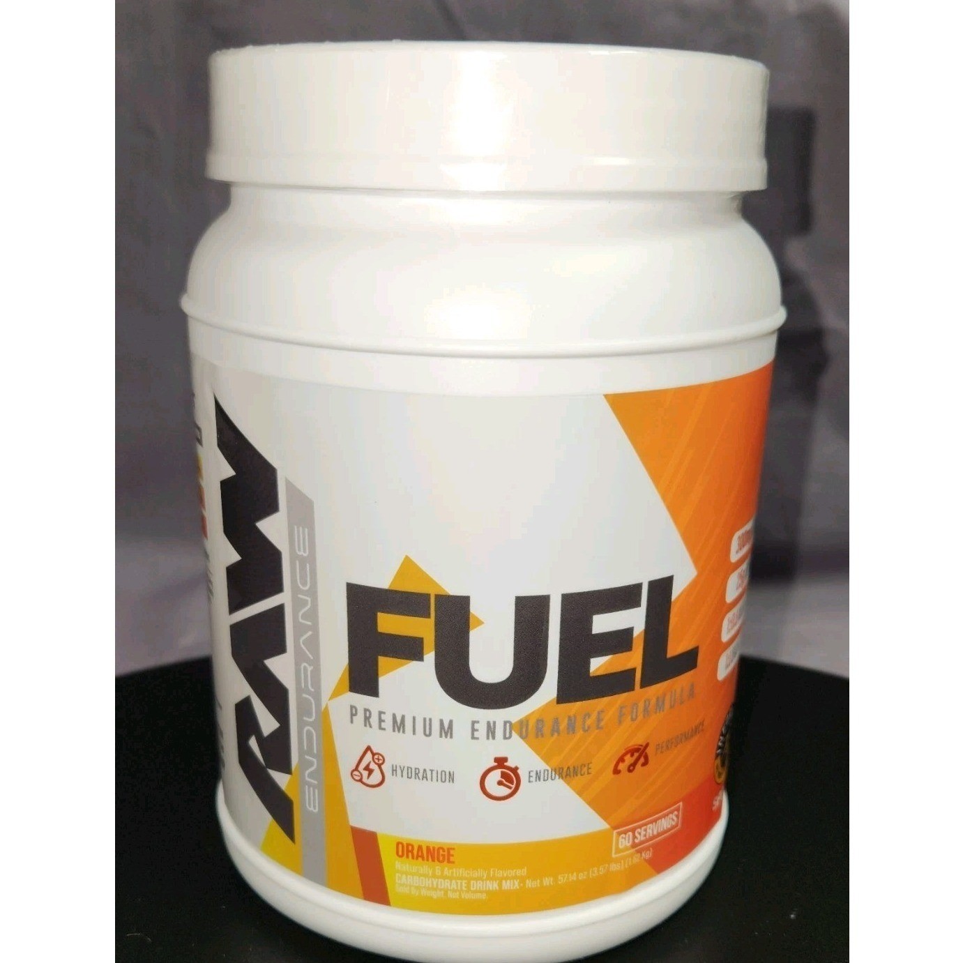 RAW Fuel Premium Endurance Supplement Powder Orange (60 Servings) BB: 08/2027