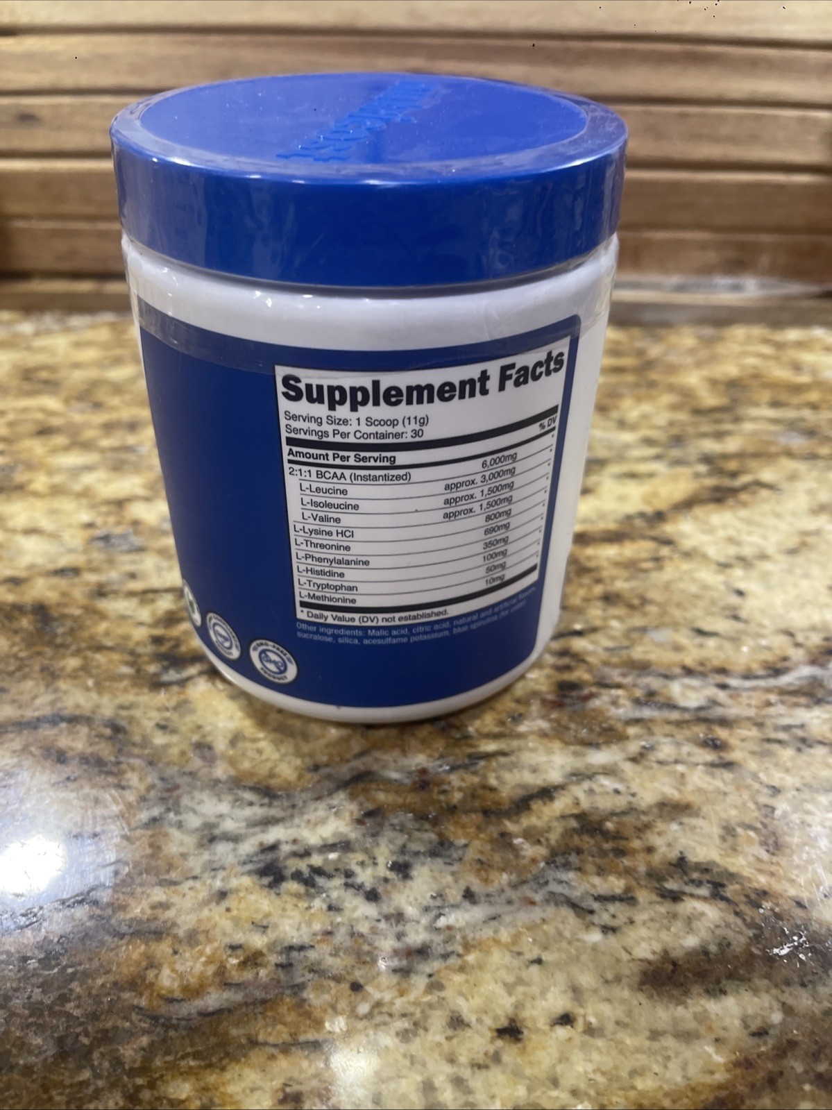 Nutricost EAA Essential Amino Acids Blue Raspberry 30 Servings 330g Powder 12/27