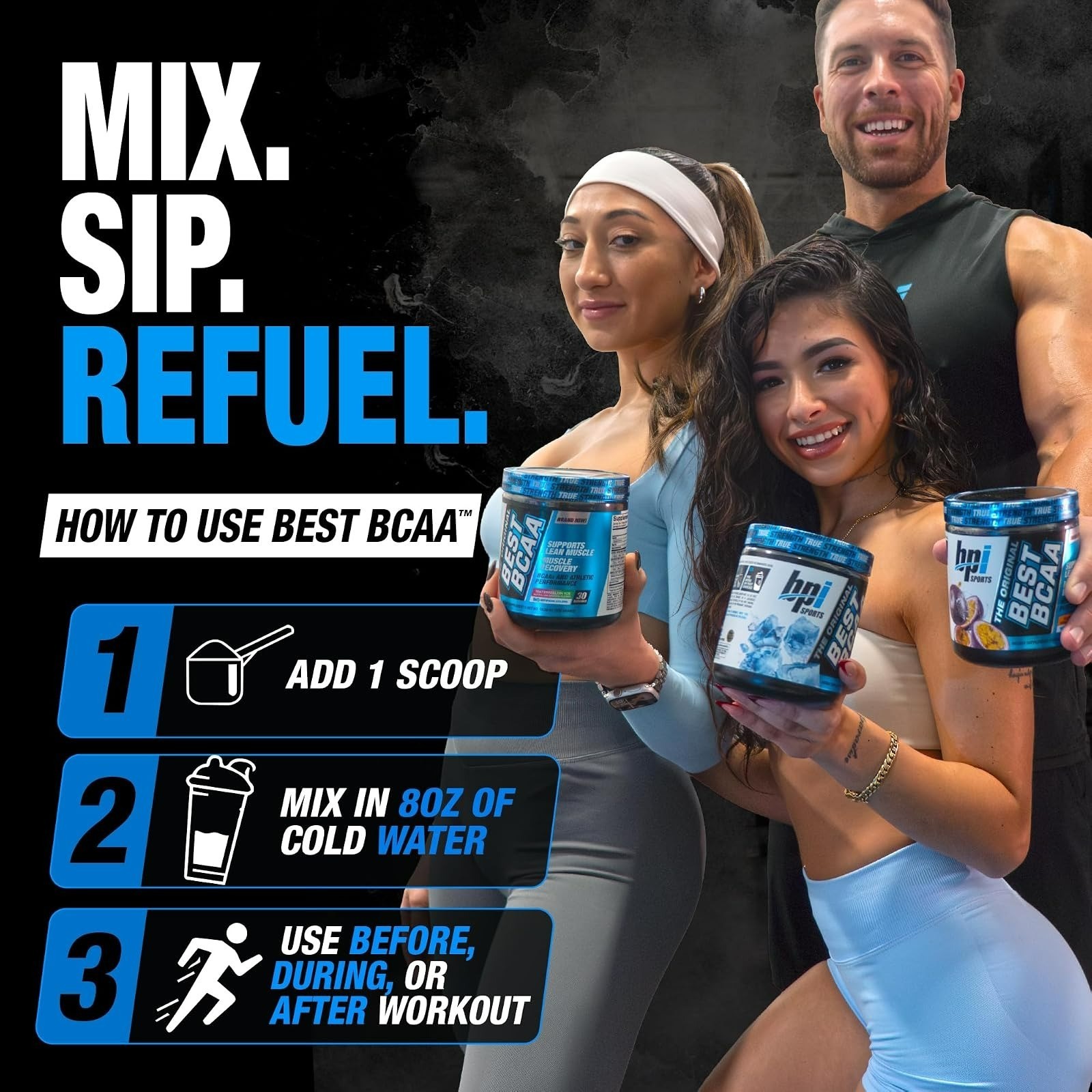 BPI Sports Best BCAA Powder – Hydration, Fruit Punch, 30 Servings