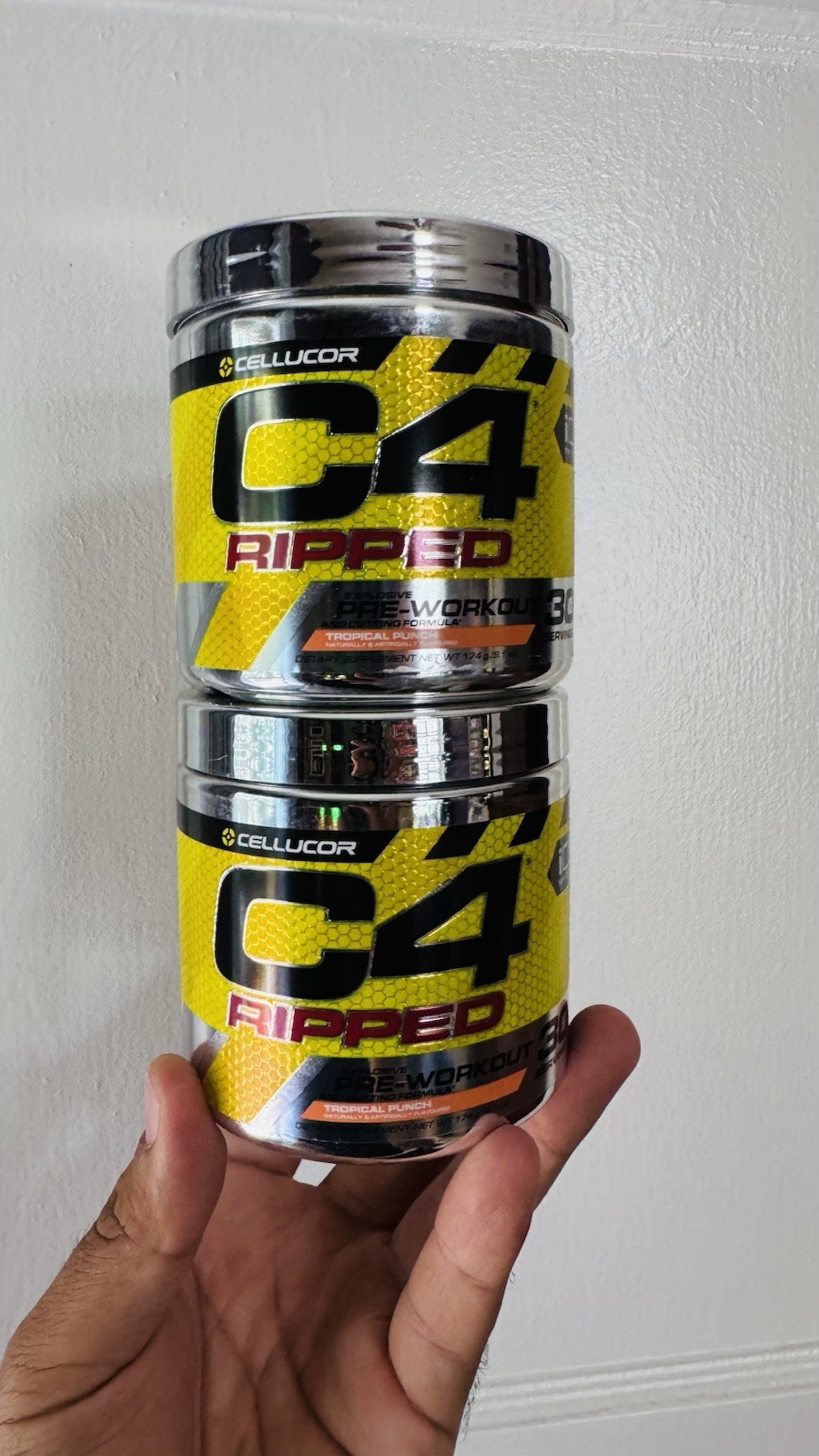2 Cellucor C4 Ripped Pre-Workout – ID Series Tropical Punch 30 Serving