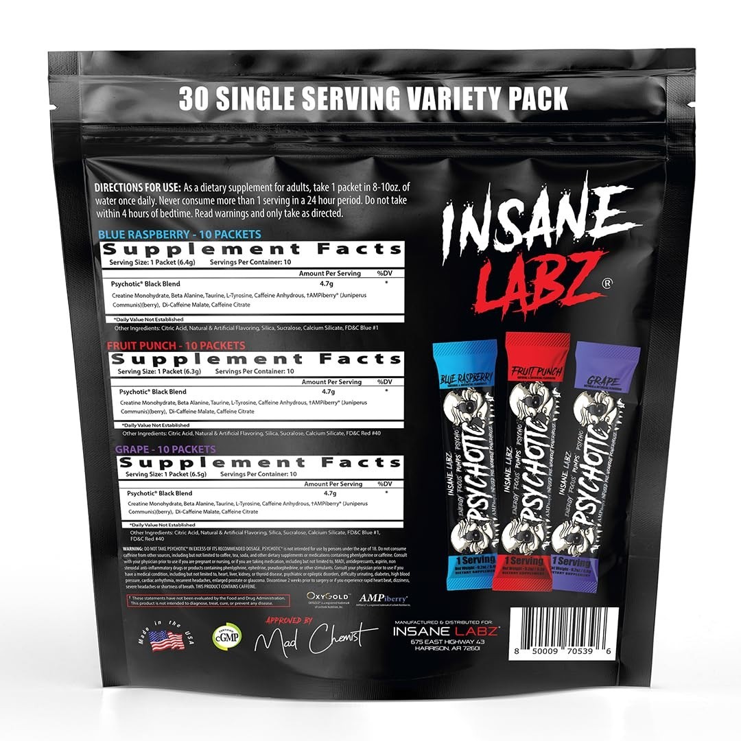 High-Powered Pre Workout Powder – Energy, Focus & Pumps, Creatine & Beta Alanine