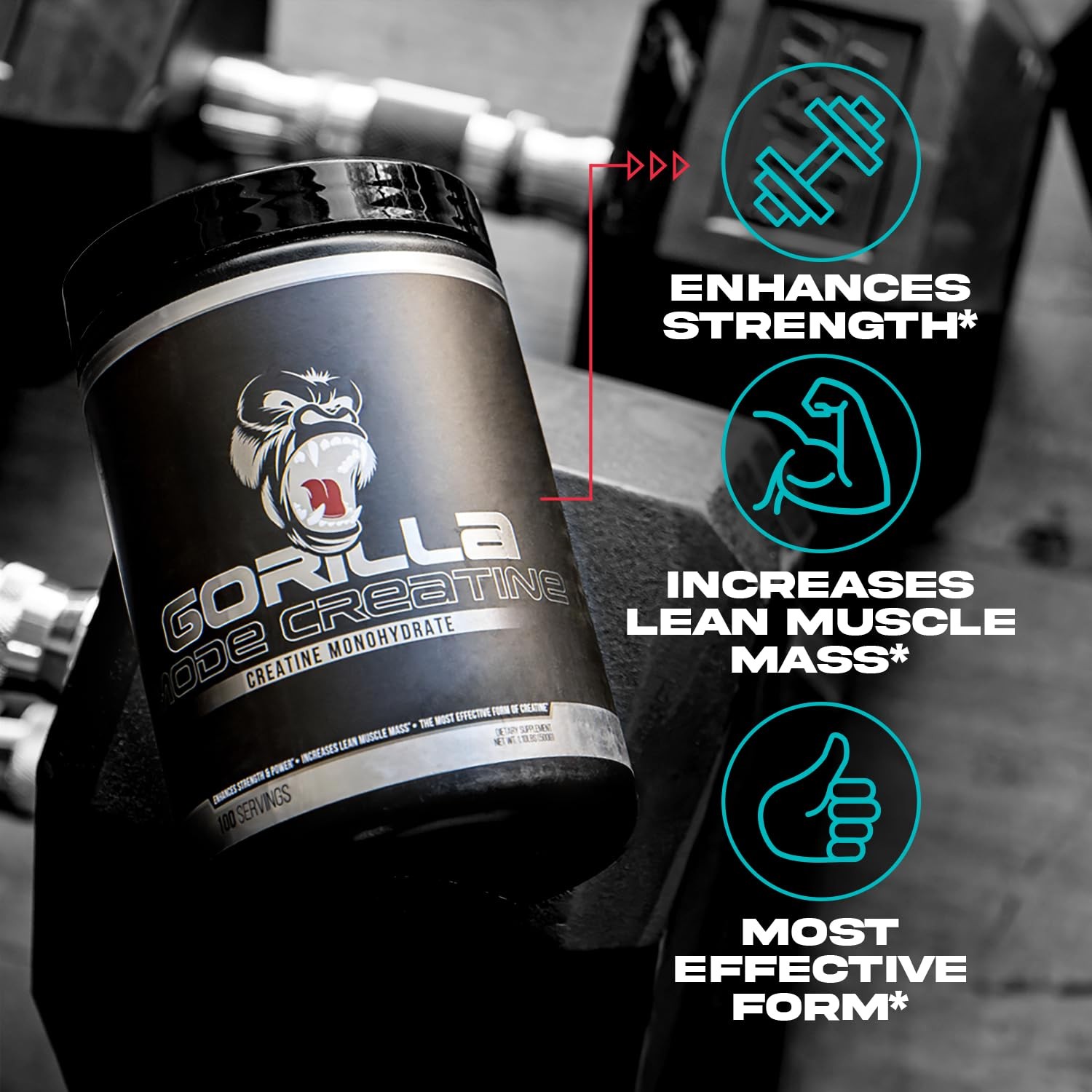 Creatine Monohydrate Micronized Powder, Improved Muscle Size, Power Output an…
