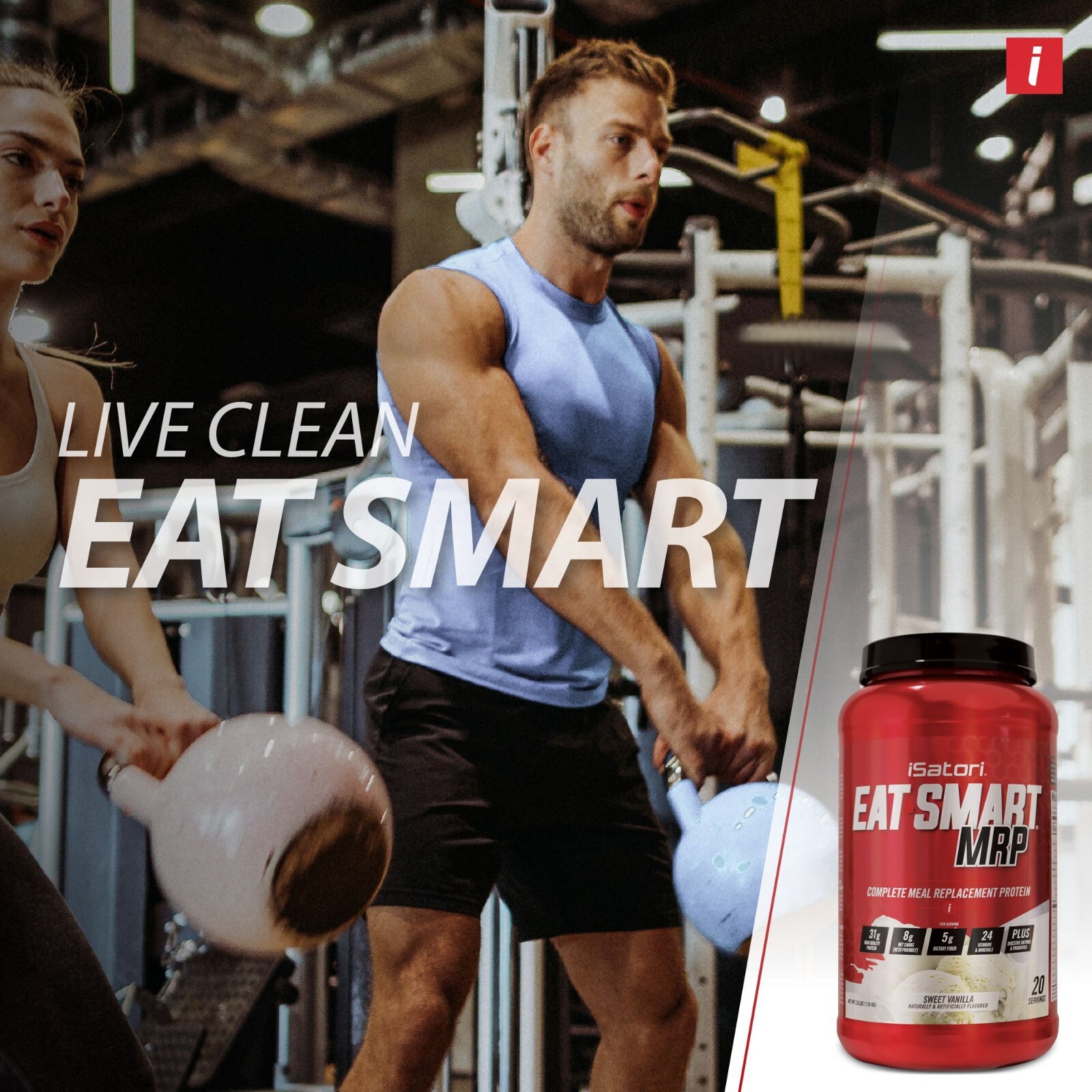 Eat Smart Complete Meal Replacement Shake with Protein – Sweet Vanilla-20 Serve