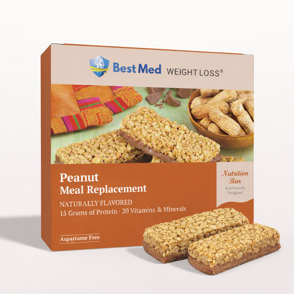 BestMed – Peanut Bar | Ideal Protein Diet Alternative, Low Carb, Low Cal 7/ct