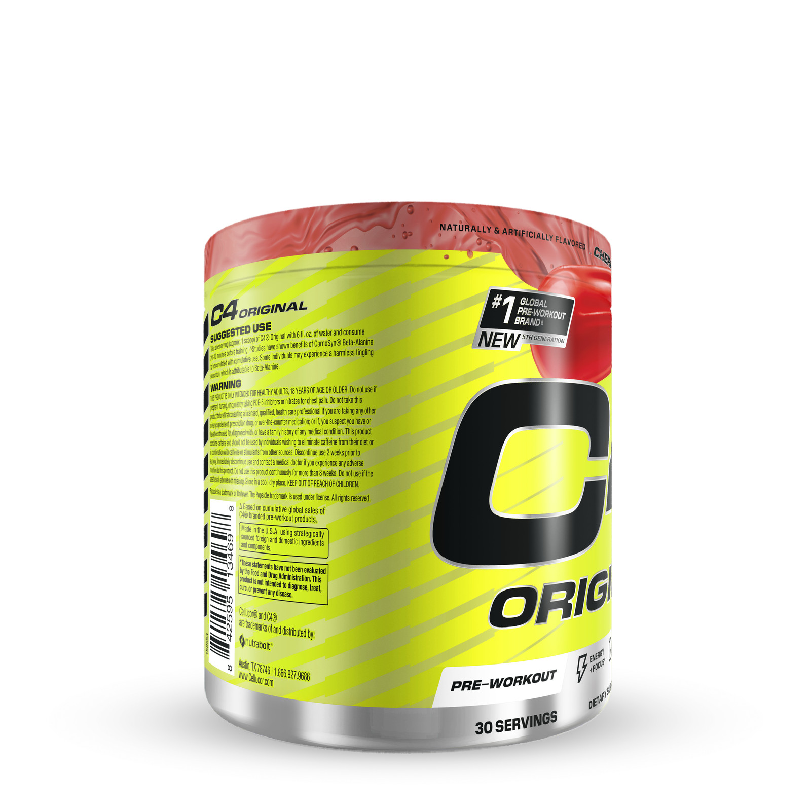 C4 Original Pre-Workout – Cherry Popsicle (30 Servings)