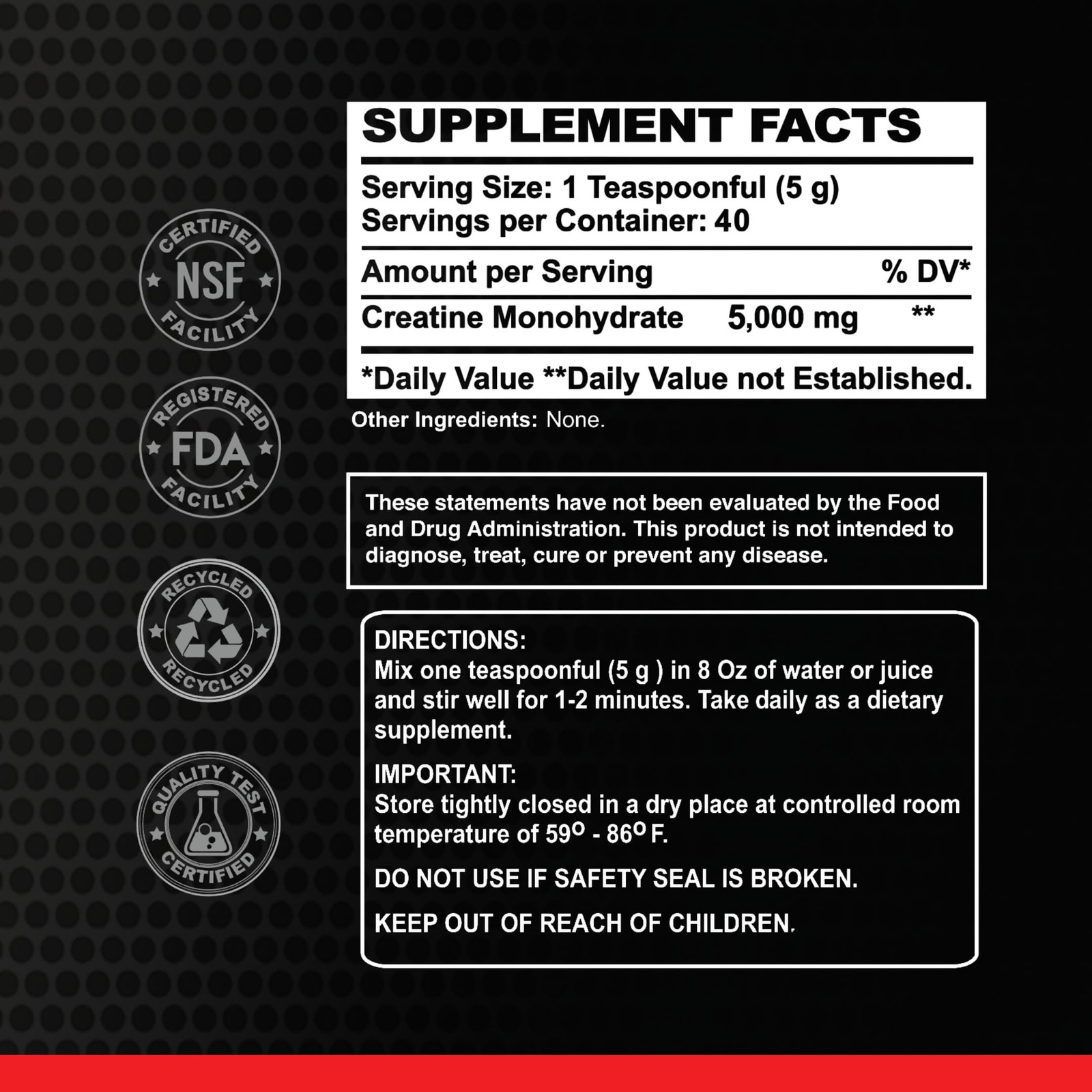 Alfa Sports Creatine Powder Formula – Unflavored, Pure 7.05 Ounce (Pack of 1)