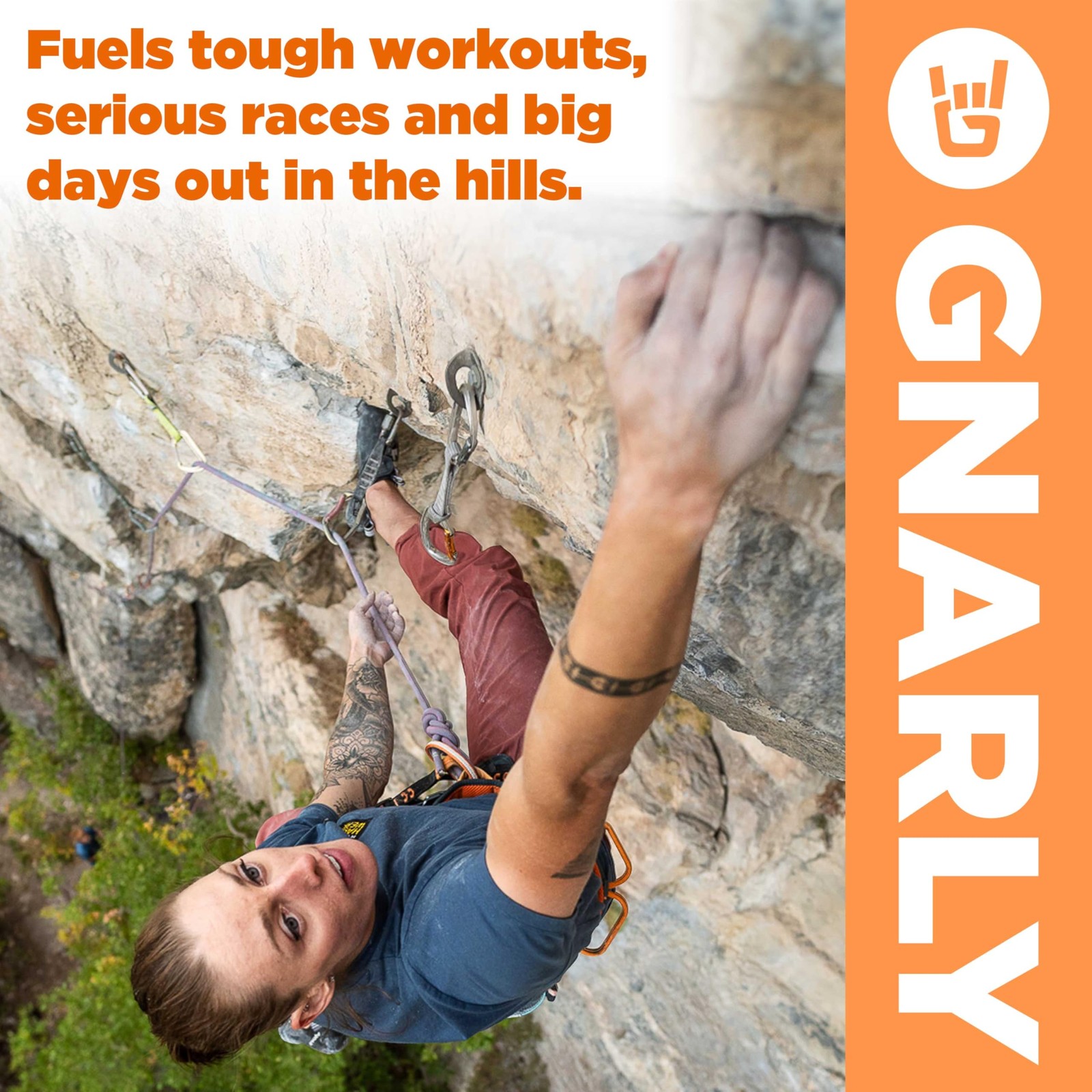 Gnarly Nutrition Hydrate Electrolyte Powder Orange Pineapple Exercise Hydration