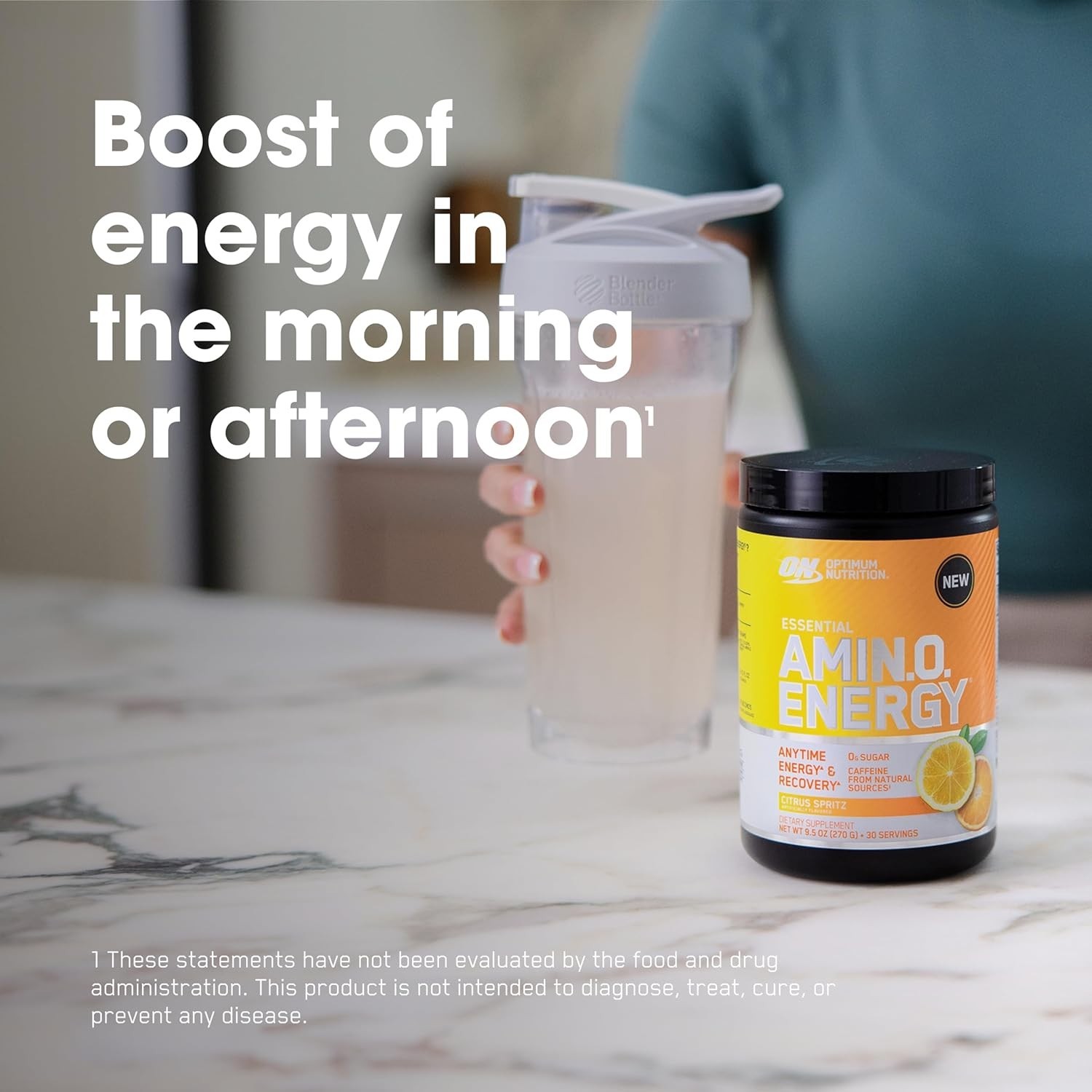 Essential Amino Energy Powder – Citrus Spritz, Energy & Focus Formula
