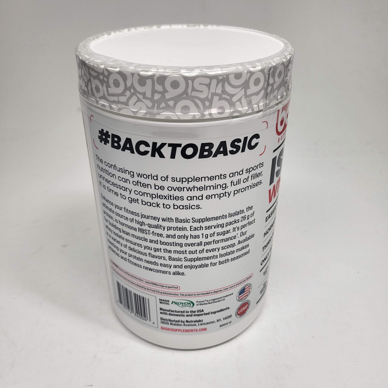 BASIC Basic Whey Isolate Protein Peanut Butter Cookie 2lbs Bb 12/27 2lbs