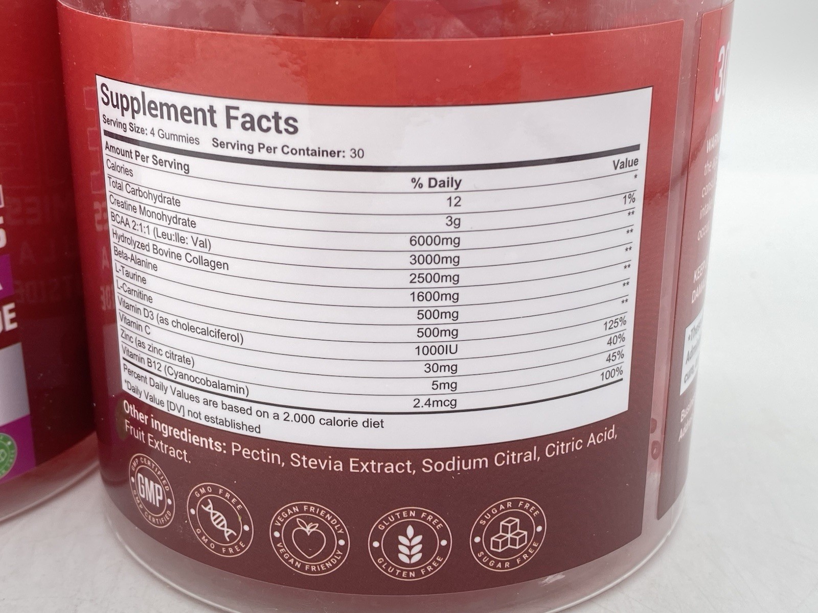 Cnthdi Creatine Monohydrate Gummies Cherry 6000mg 2pk. – 120 Ct Each
