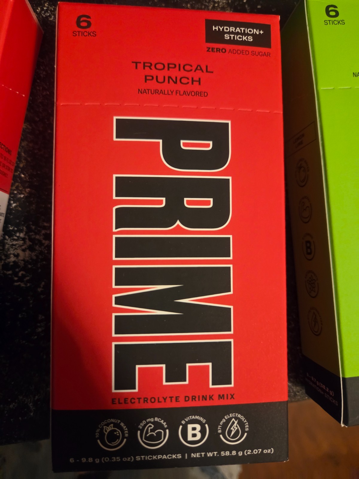 PRIME 3 box variety Drink Mix Hydration Sticks 6 Sticks Lot Of 3-18 Total