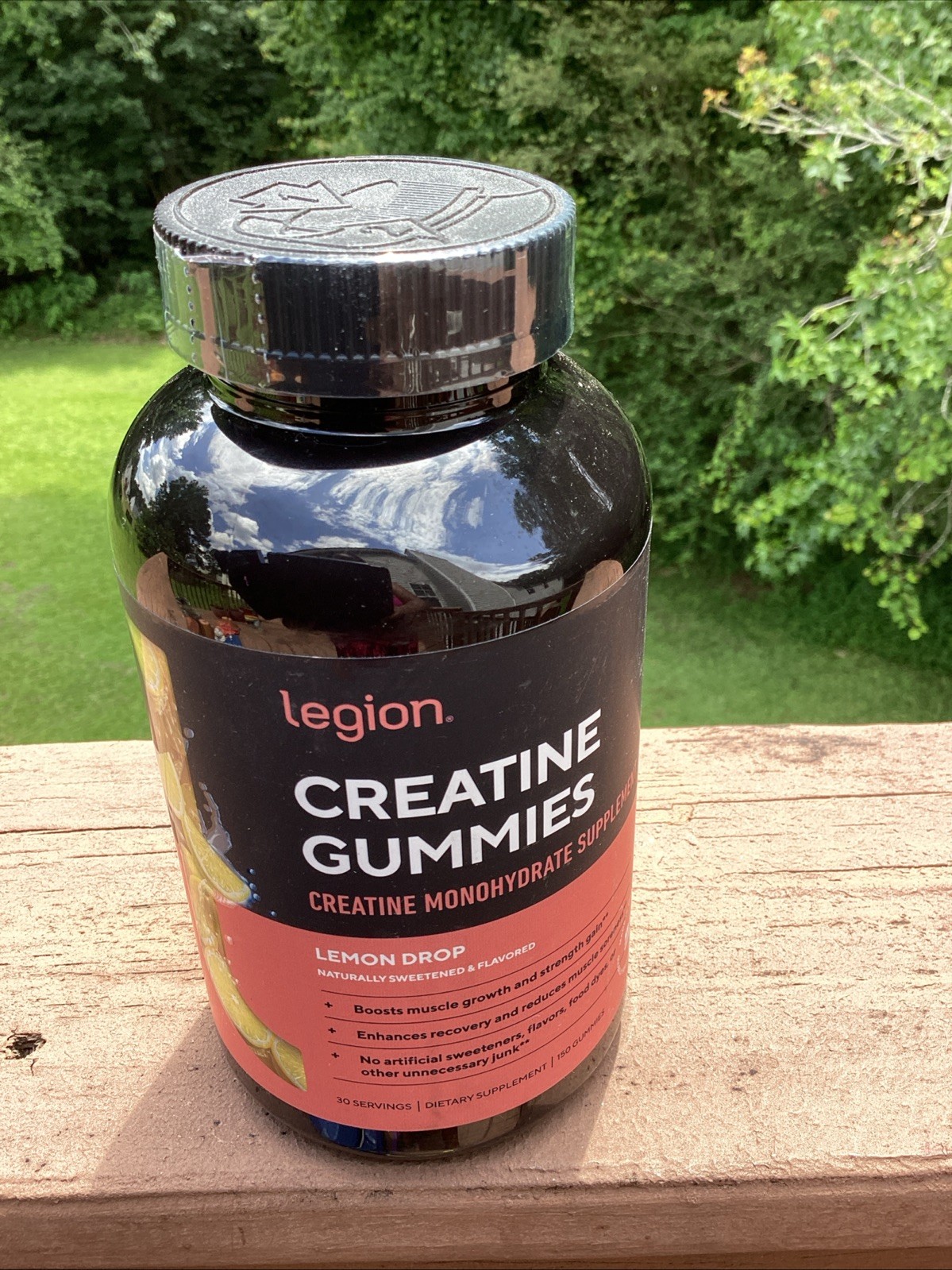 Legion Creatine Monohydrate Gummies Lemon Drop 5000mg 30 Day Supply Exp 12/26
