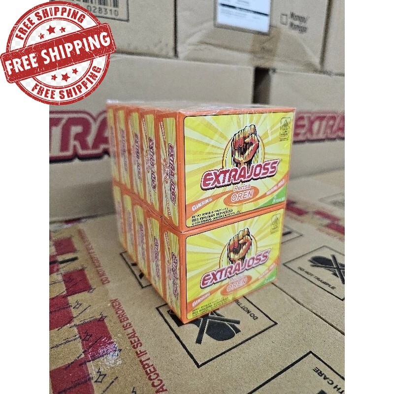 EXTRA JOSS Orange Flavor 10 Box (60 Sachets) Energy Drink FREE SHIPPING