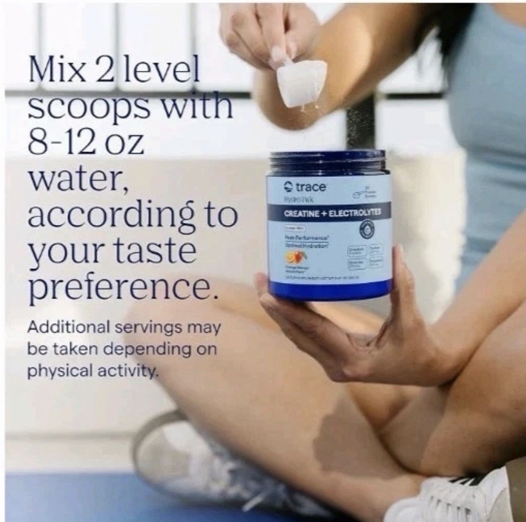 Creatine + Electrolytes Powder and Mineral Hydration Peak Performance. B6