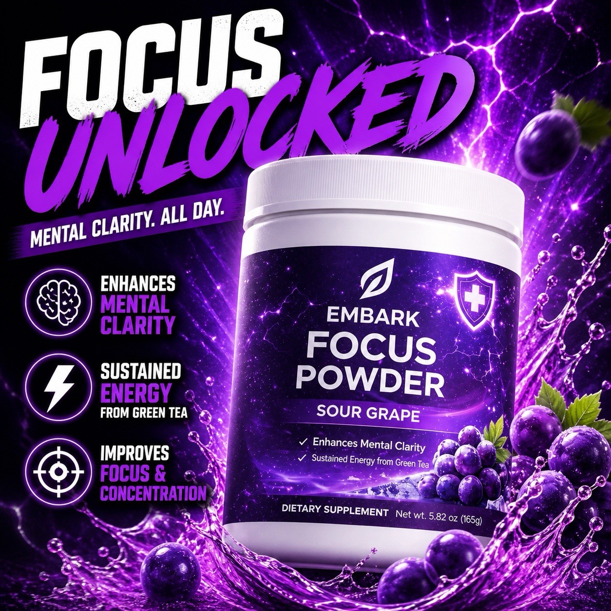 Focus Powder (Sour Grape)