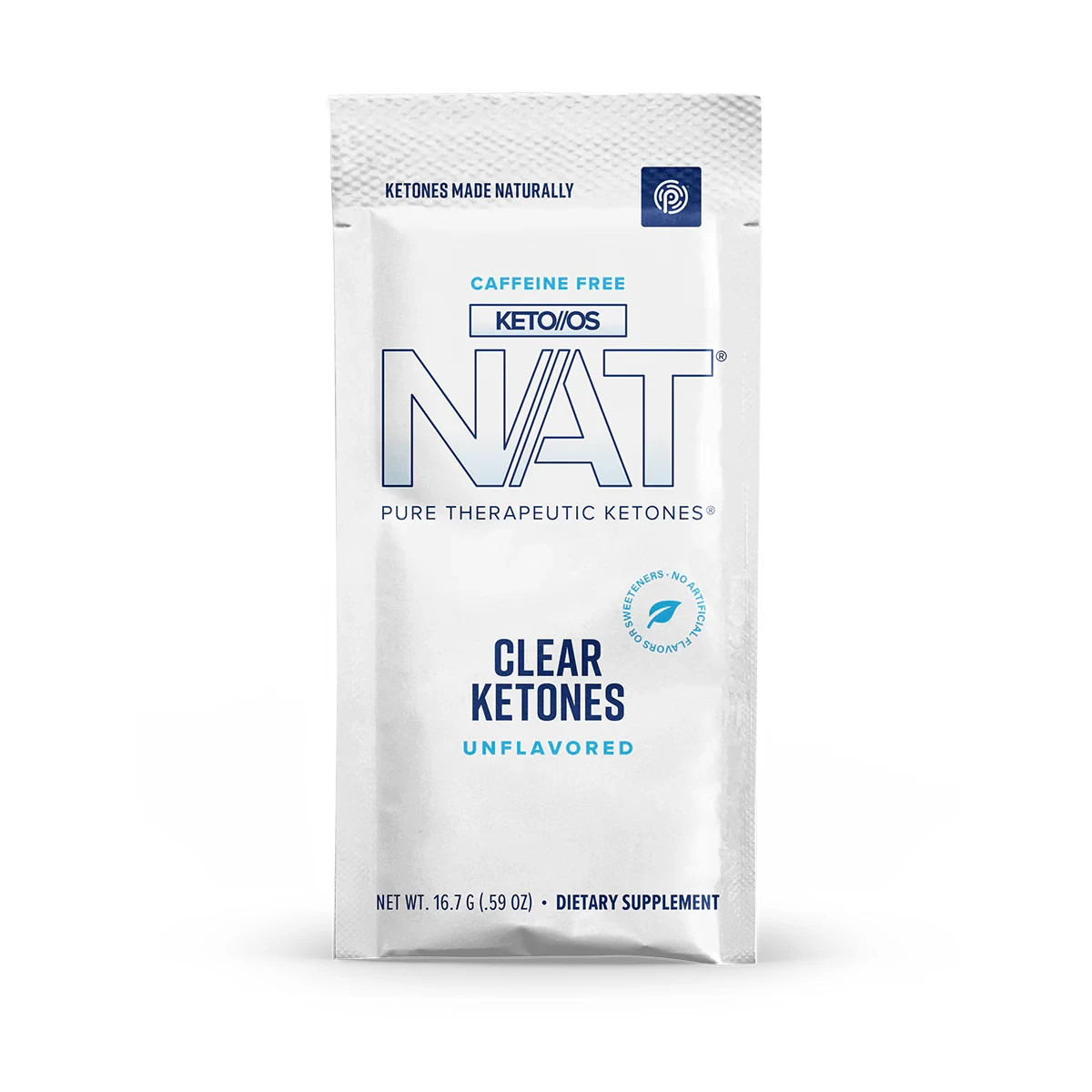 Pruvit Keto OS NAT CLEAR UNFLAVORED – Exogenous Ketones Drink Mix – 20 Pack