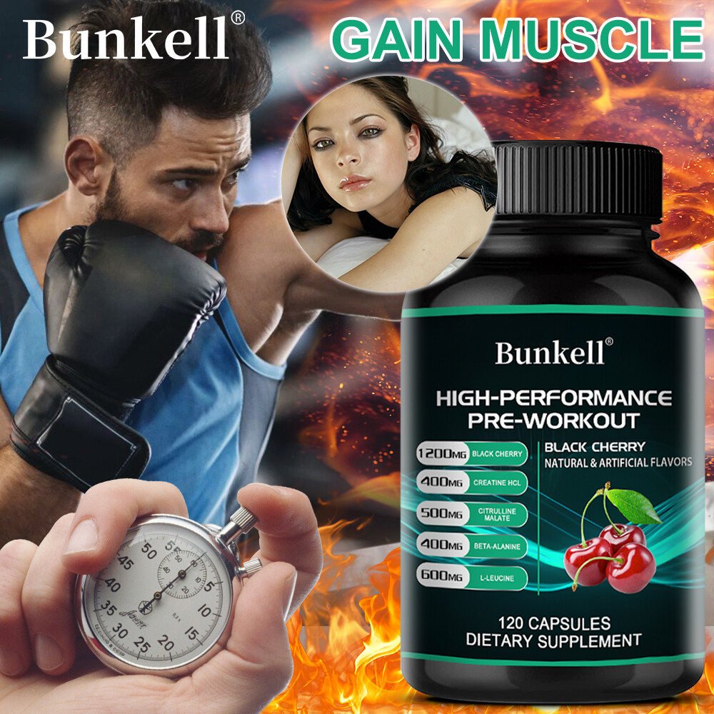 HIGH-PERFORMANCE PRE-WORKOUT BLACK CHERRY extract Capsules-muscle energy build