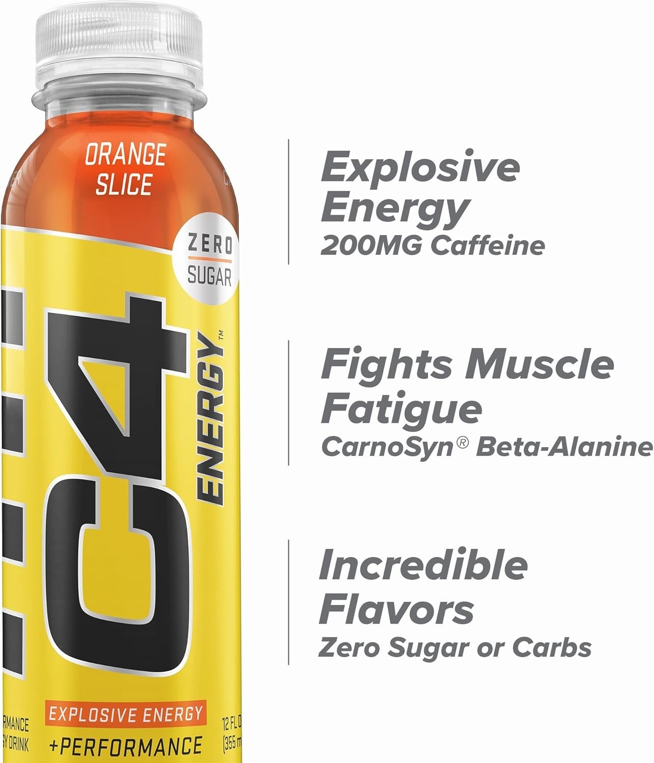 Cellucor Zero Sugar Energy Drink – 12 Pack of Non-Carbonated Beta Alanine Boost