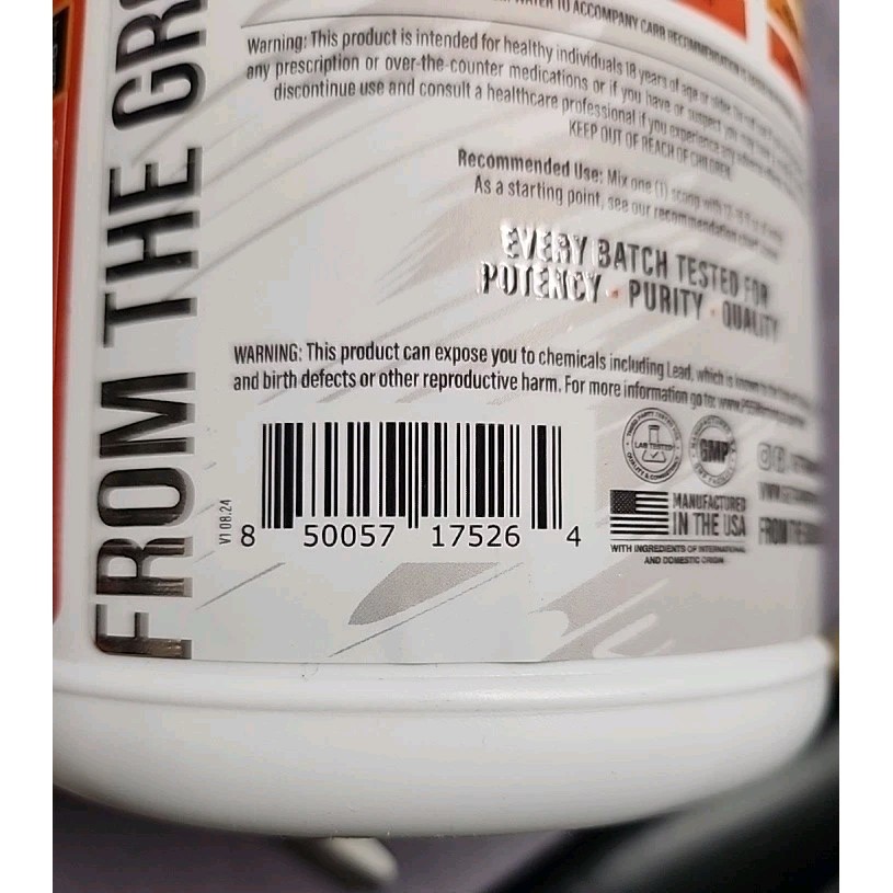RAW Fuel Premium Endurance Supplement Powder Orange (60 Servings) BB: 08/2027