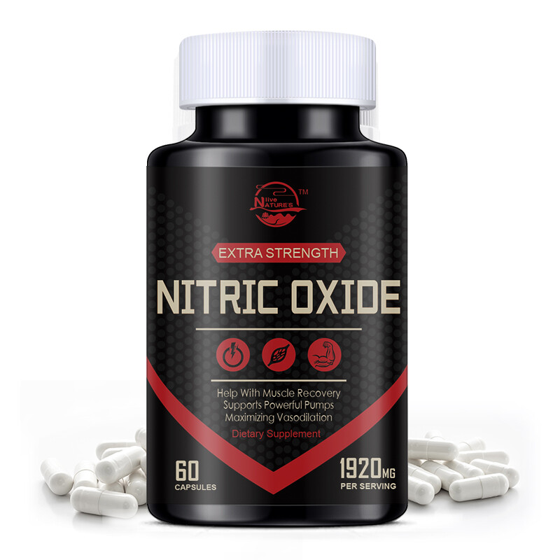 60 Nitric Oxide Capsules 1920mg | L Arginine & L Citrulline | by NATURE’S LIVE