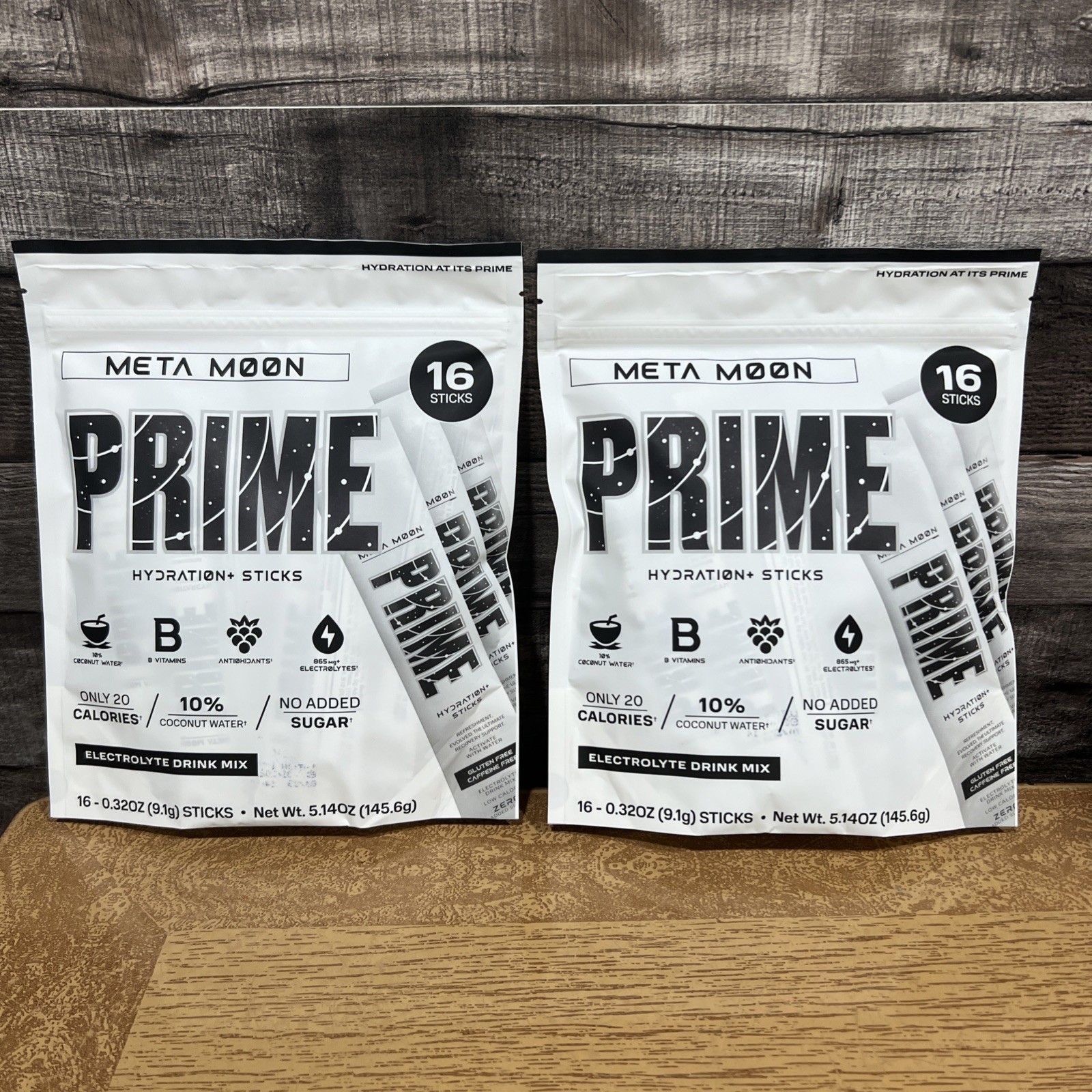 Prime Hydration Sticks Meta Moon Flavor 32 Sticks Total 2 Bags Exp. 1/2027 New