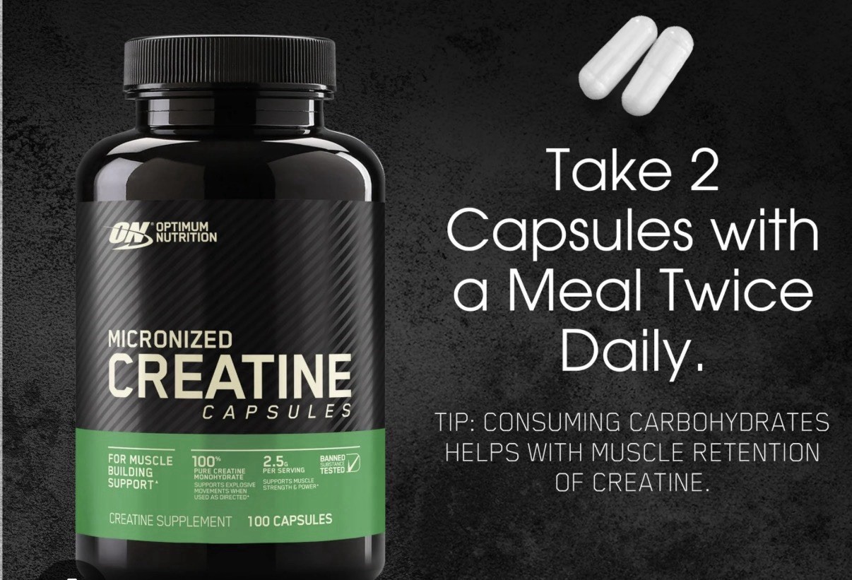 Optimum Nutrition Creatine 2500 mg (100) Caps