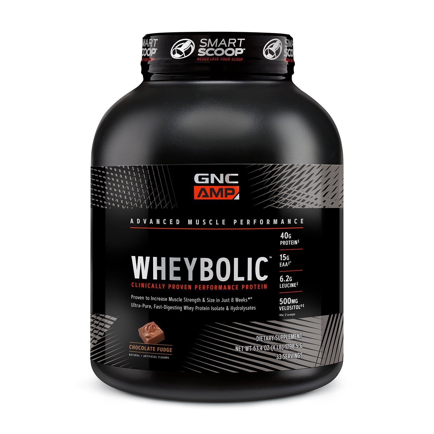 GNC Amplified Wheybolic 4 LBS Chocolate Fudge