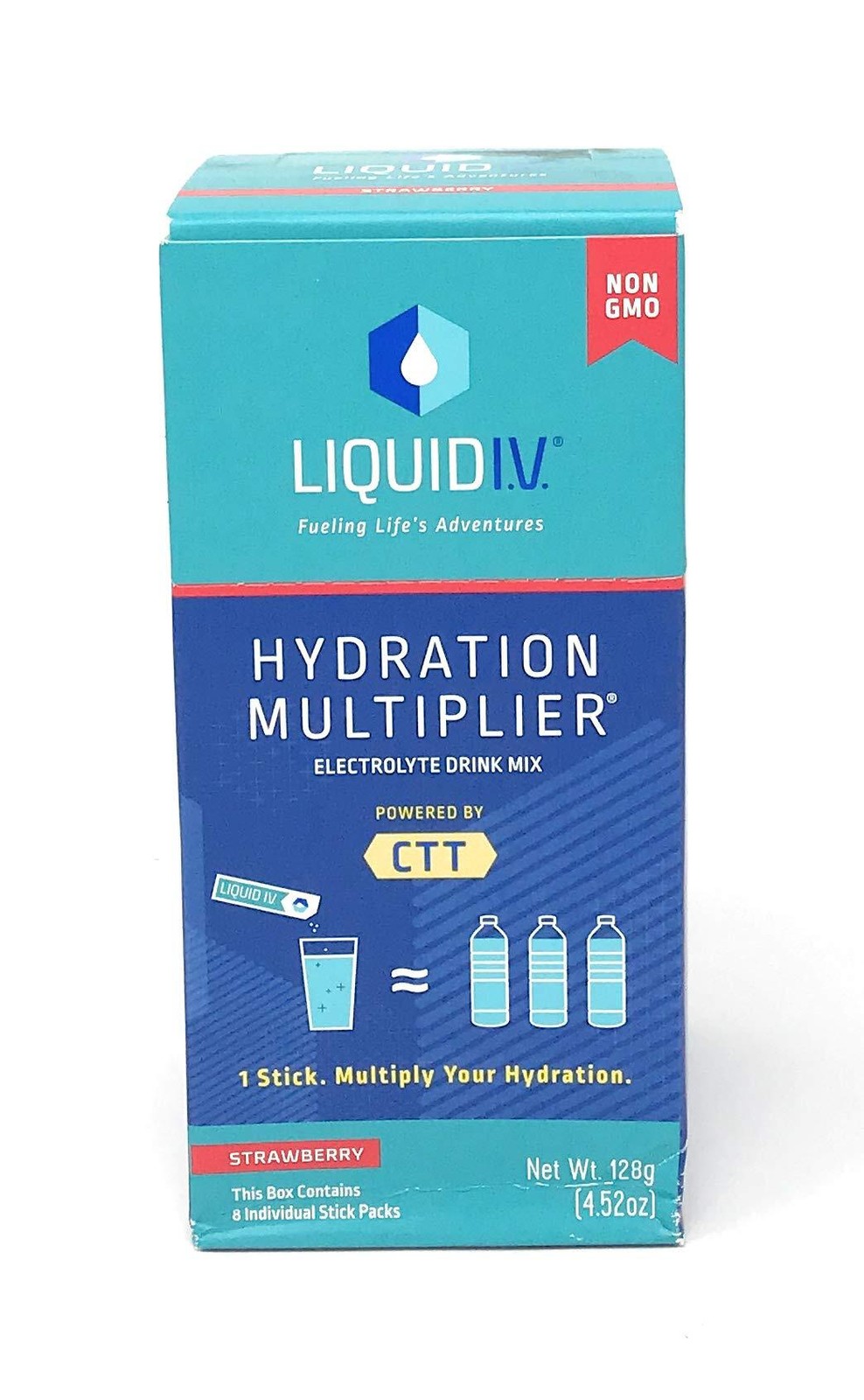 2x Liquid Iv Strawberry Hydration Drink Mix 8 Count, 0.56 Oz 05/27