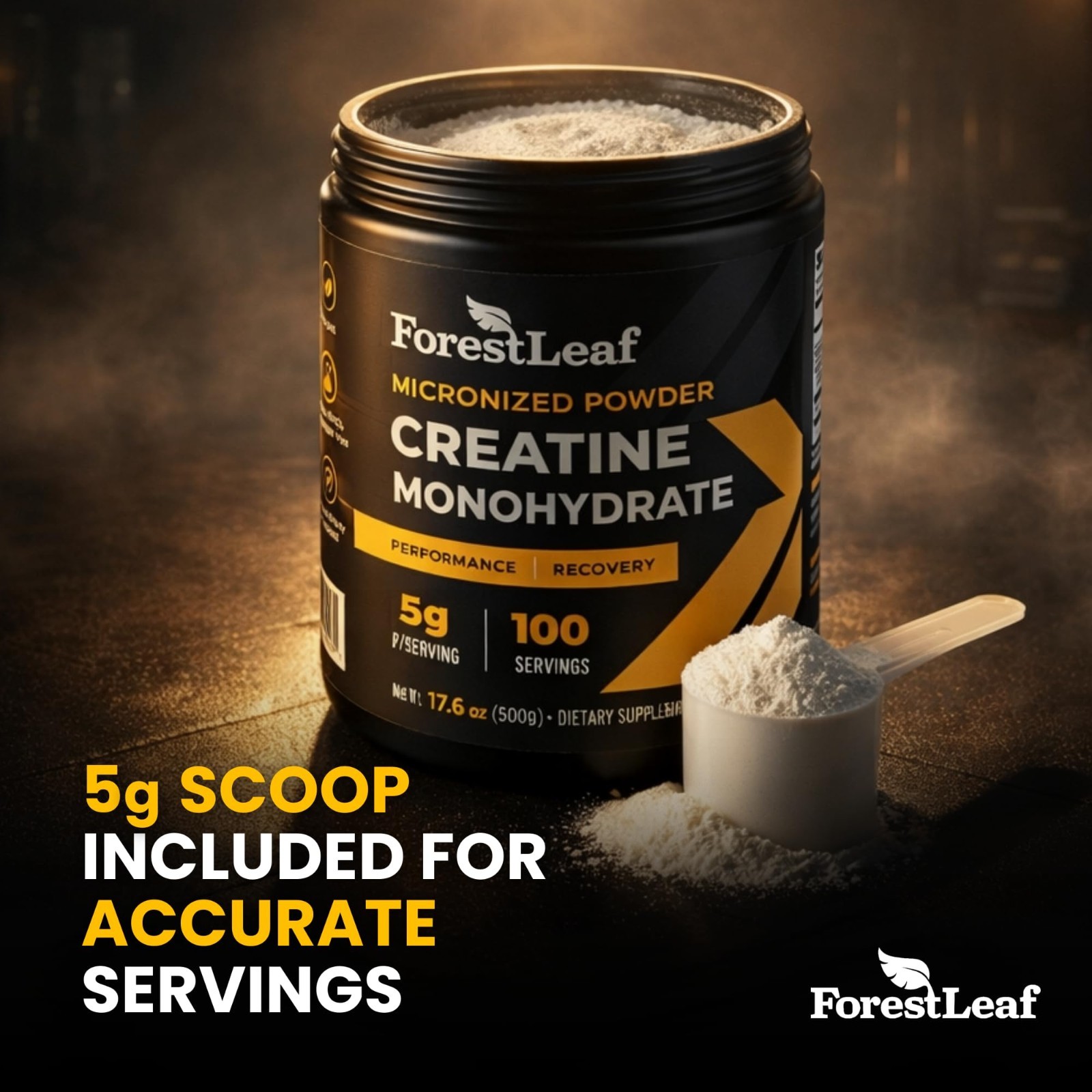 Micronized Creatine Monohydrate Powder – Boost Muscle Growth & Strength – 5G/Ser