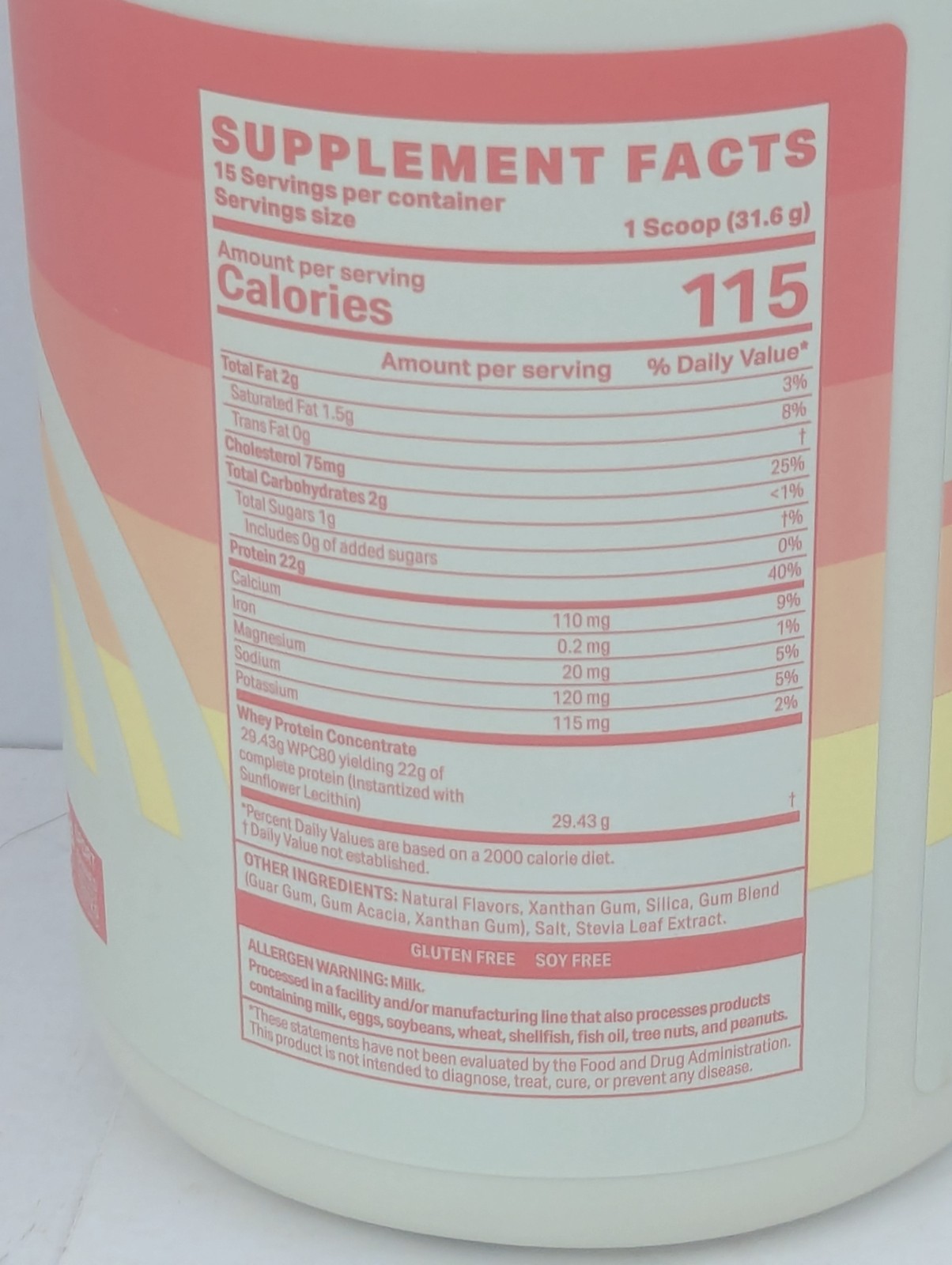 Podium Nutrition Whey Protein – Vanilla Ice Cream – 15 Servings – EXP 01/26