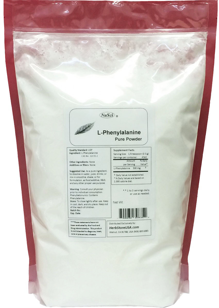 L-Phenylalanine pure powder 100g (3.52oz) healthy mental energy mood weight