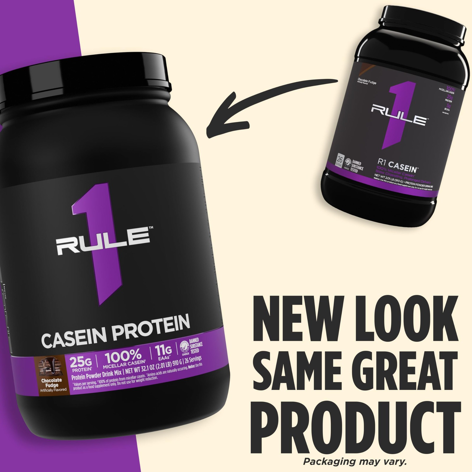 Rule 1 Proteins Casein Protein – 25G Protein And 11G Eaas Per Serving From