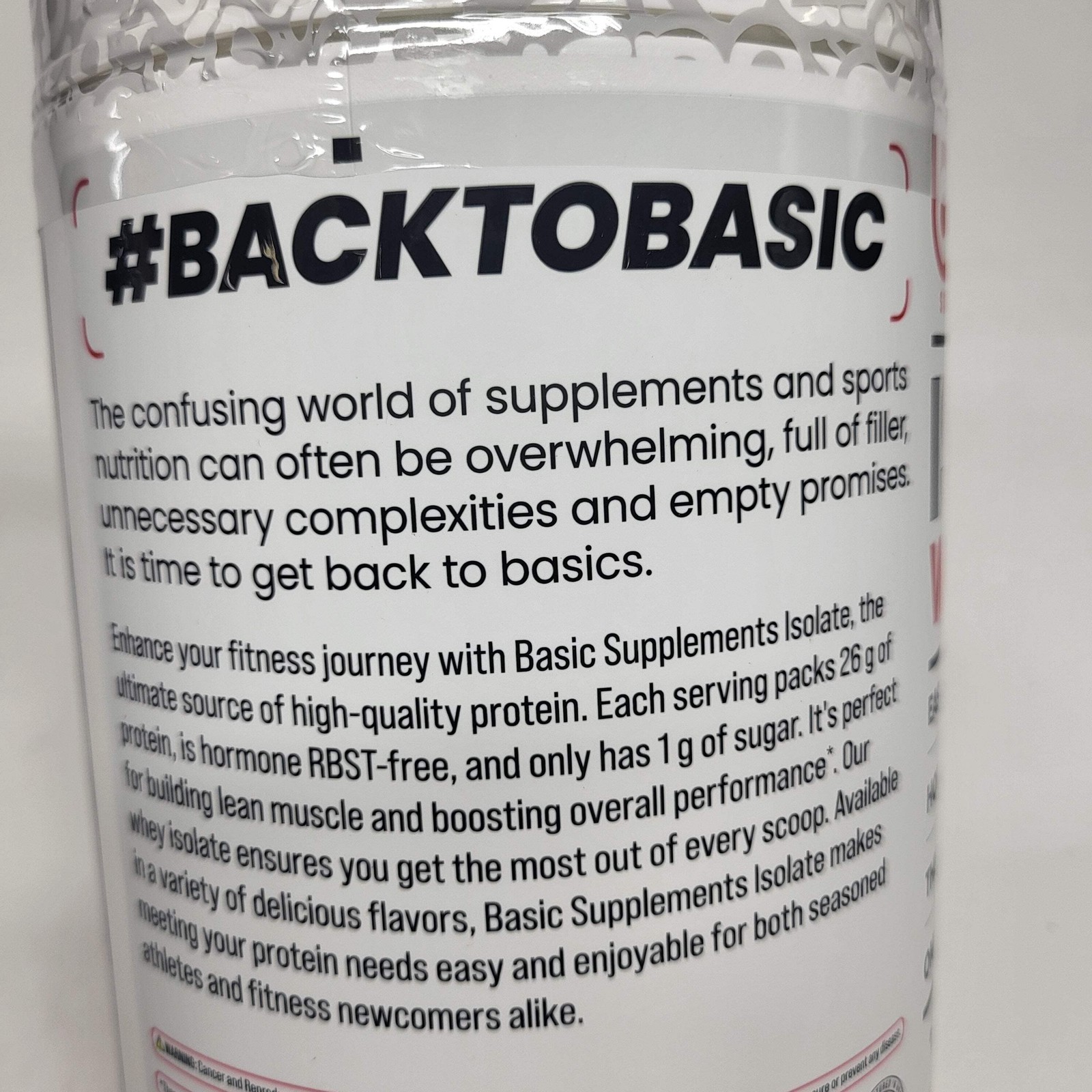 BASIC Basic Whey Isolate Zero-fat High-quality Protein Vanilla 2lbs BB 05/28