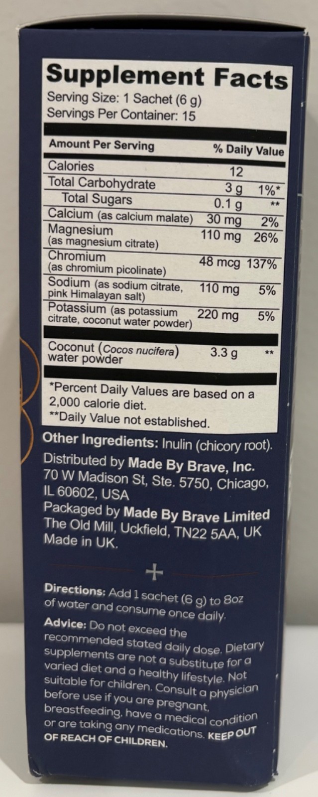 Ancient + Brave True Hydrate | 90g | 15 Packets – New in Box
